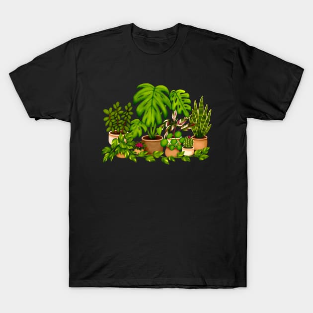 House Plants T-Shirt by Kraina